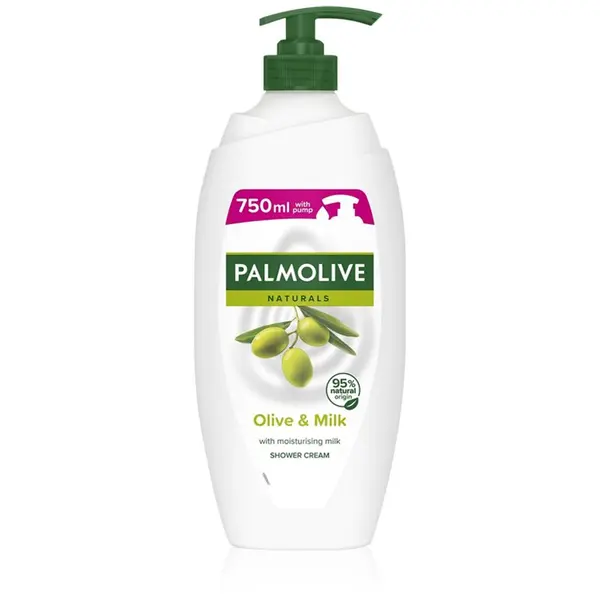 Palmolive Palmolive Naturals Olive душ-гел и крем-гел за вана с екстракт от маслини с дозатор 750 мл.