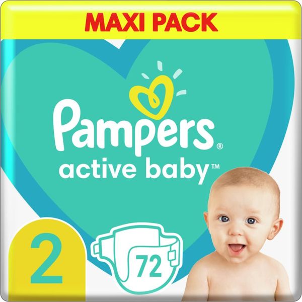 Pampers Pampers Active Baby Size 2 еднократни пелени 4-8 kg 72 бр.