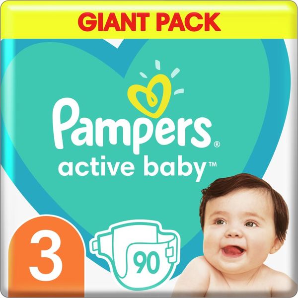 Pampers Pampers Active Baby Size 3 еднократни пелени 6-10 kg 90 бр.