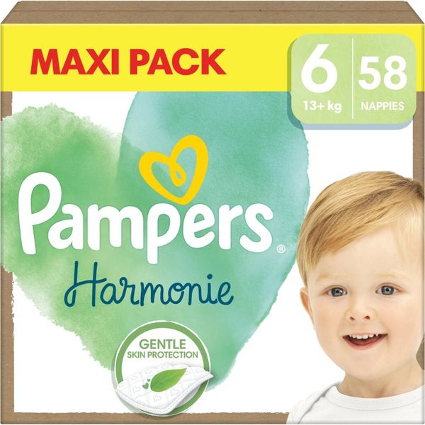 Pampers Pampers Harmonie Size 6 еднократни пелени 13+ kg 58 бр.