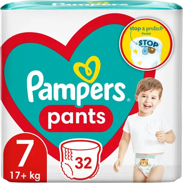 Pampers Pampers Pants Size 7 еднократни пелени гащички 17+ kg 32 бр.