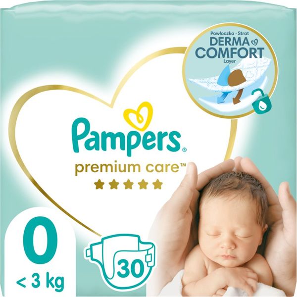 Pampers Pampers Premium Care Newborn Size 0 еднократни пелени < 2,5 kg 30 бр.