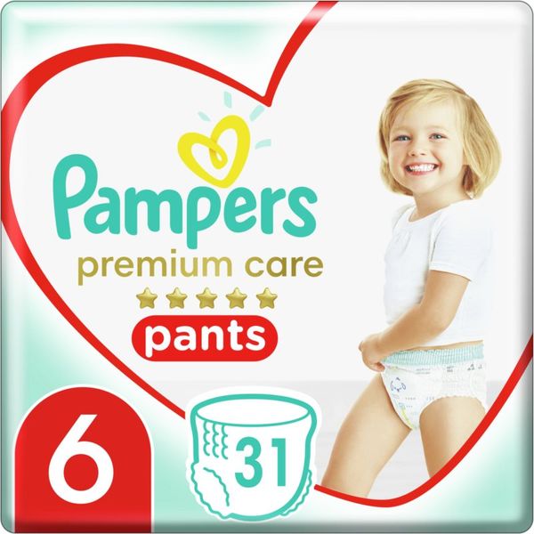 Pampers Pampers Premium Care Pants Extra Large Size 6 еднократни пелени гащички 15+ kg 31 бр.