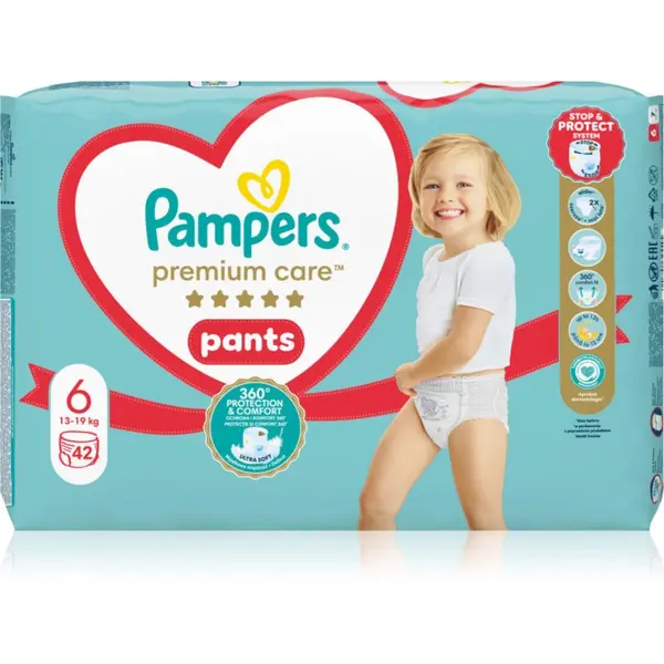 Pampers Pampers Premium Care Pants Size 6 еднократни пелени гащички 13-19 kg 42 бр.