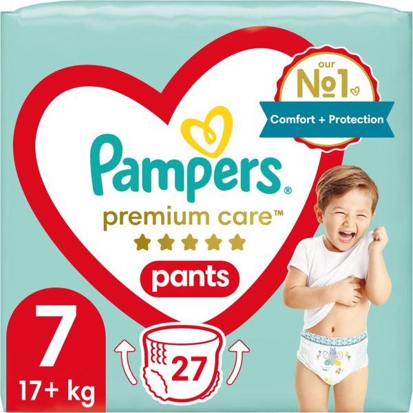 Pampers Pampers Premium Care Pants Size 7 еднократни пелени гащички 17+ kg 27 бр.