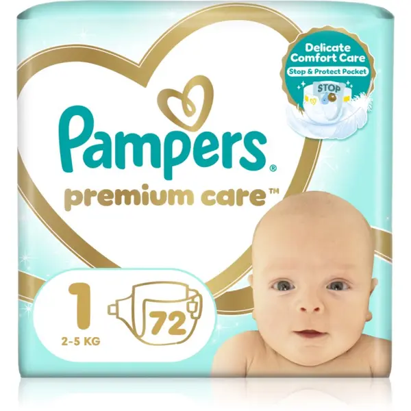 Pampers Pampers Premium Care Size 1 еднократни пелени 2-5 kg 72 бр.