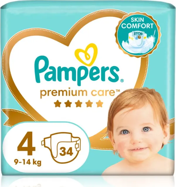 Pampers Pampers Premium Care Size 4 еднократни пелени 9-14 kg 34 бр.