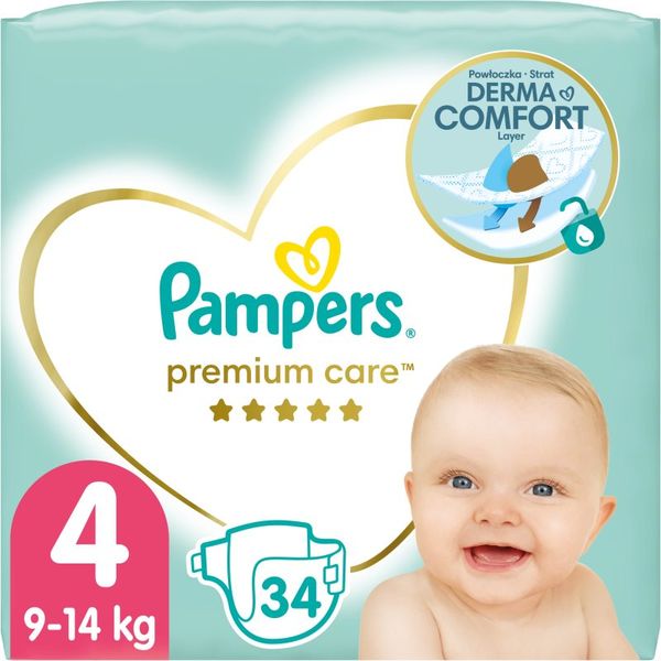 Pampers Pampers Premium Care Size 4 еднократни пелени 9-14 kg 34 бр.