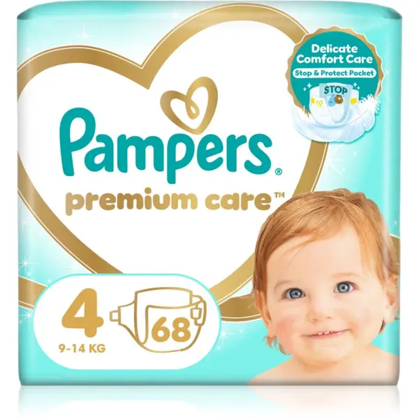 Pampers Pampers Premium Care Size 4 еднократни пелени 9-14 kg 68 кг
