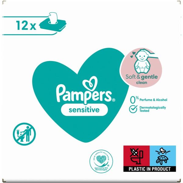 Pampers Pampers Sensitive мокри почистващи кърпички за деца за чувствителна кожа 12x52 бр.