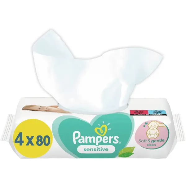 Pampers Pampers Sensitive мокри почистващи кърпички за деца за чувствителна кожа 4x80 бр.