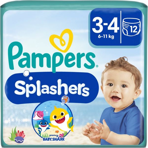Pampers Pampers Splashers 3-4 еднократни пелени за плуване 6-11 kg 12 бр.