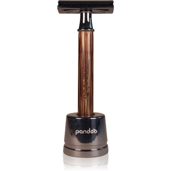 Pandoo Pandoo Bamboo Safety Razor самобръсначка + резервни глави 10 ks Slim Handle 1 бр.