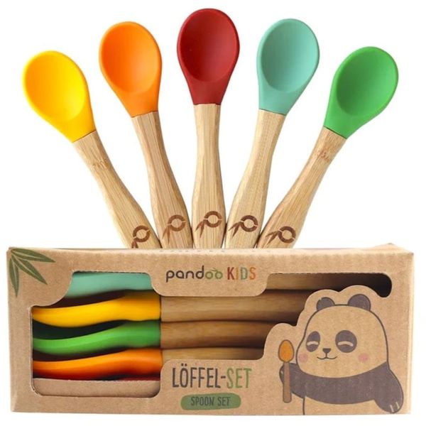 Pandoo Pandoo Bamboo Spoon Set лъжичка за деца 5 бр.