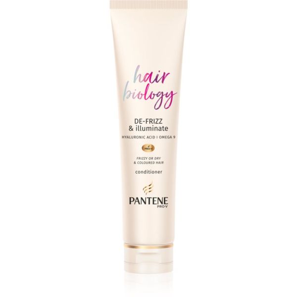 Pantene Pantene Hair Biology De-Frizz & Illuminate балсам за суха и боядисана коса 160 мл.