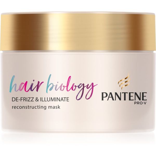Pantene Pantene Hair Biology De-Frizz & Illuminate маска за коса за суха и боядисана коса 160 мл.