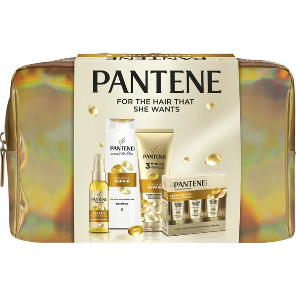 Pantene Pantene Pro-V Active Nutri Plex Golden Bag подаръчен комплект за увредена коса