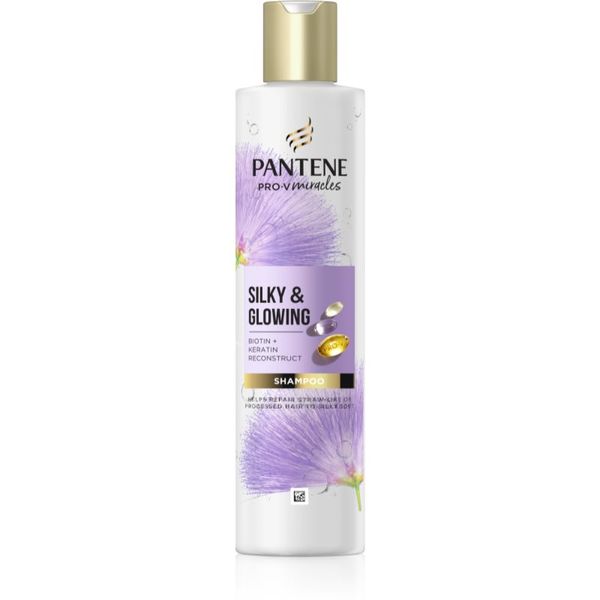 Pantene Pantene Pro-V Miracles Silky & Glowing възстановяващ шампоан с кератин 250 мл.