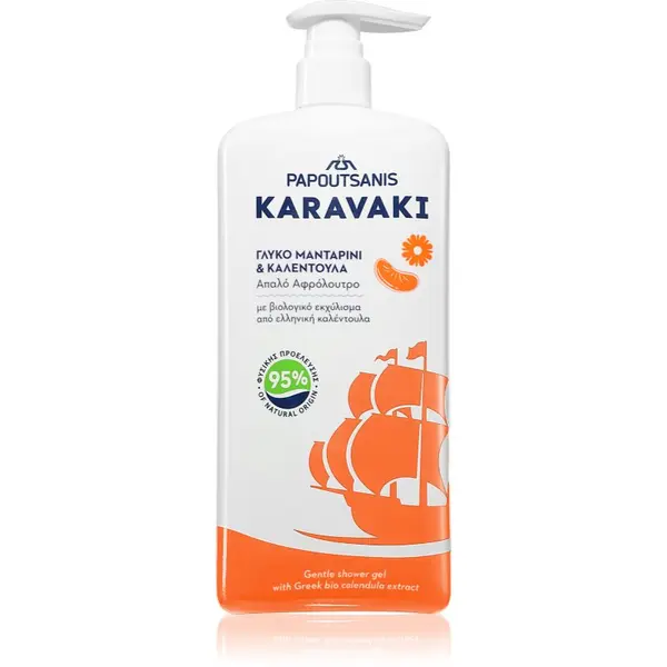 PAPOUTSANIS PAPOUTSANIS Karavaki Mandarine-Calendula душ гел 750 мл.