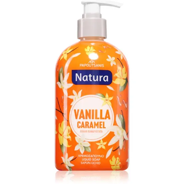 PAPOUTSANIS PAPOUTSANIS Natura Vanilla Caramel течен сапун 480 мл.