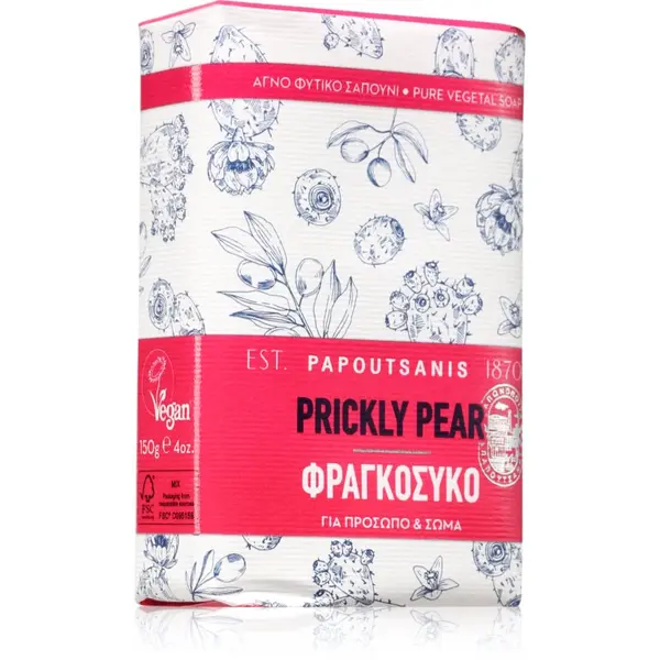 PAPOUTSANIS PAPOUTSANIS Prickly Pear твърд сапун 150 гр.