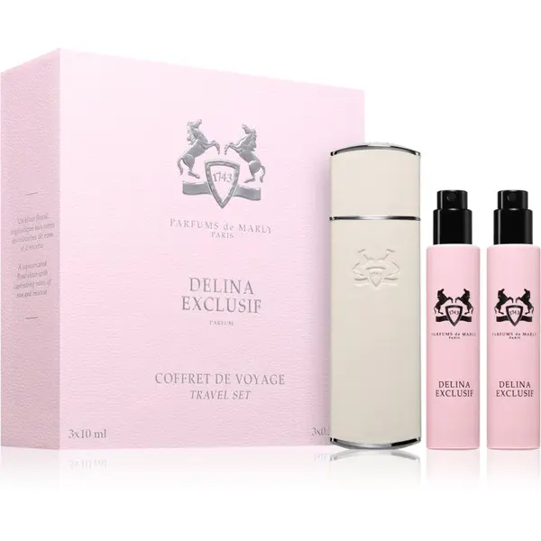 Parfums De Marly Parfums De Marly Delina Exclusif Travel Set комплект за пътуване с калъфка за жени