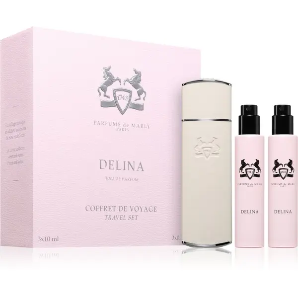 Parfums De Marly Parfums De Marly Delina Travel Set комплект за пътуване с калъфка за жени