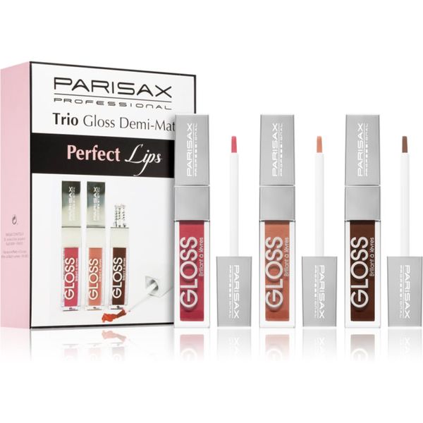 Parisax Parisax Perfect Lips Trio комплект гланц за устни Demi-Mat