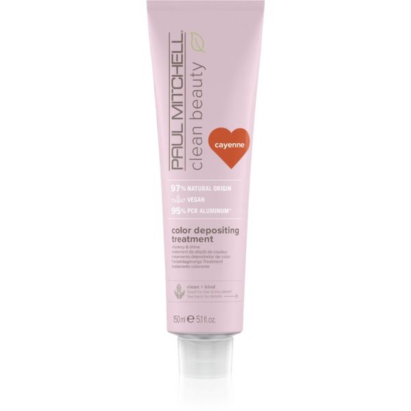 Paul Mitchell Paul Mitchell Clean Beauty Color Depositing Treatment подхранваща маска за боядисана коса цвят Cayenne 150 мл.