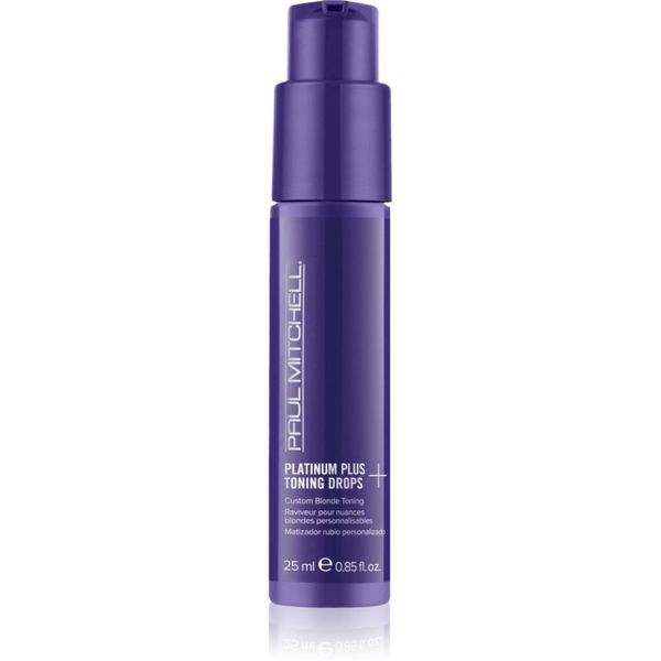 Paul Mitchell Paul Mitchell Platinum Plus Toning Drops пигментни капки за изрусена коса, коса с кичури със студени руси нюанси 25 мл.