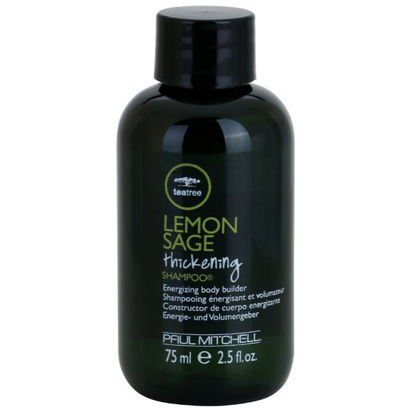 Paul Mitchell Paul Mitchell Tea Tree Lemon Sage енергизиращ шампоан за възобновяване гъстотата на косата 75 мл.