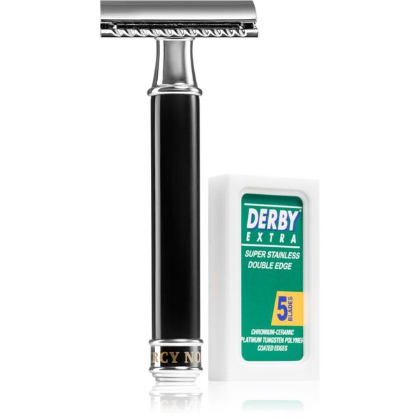 Percy Nobleman Percy Nobleman Safety Razor традиционна самобръсначка + ножчета за бръснене 5 бр. 1 бр.