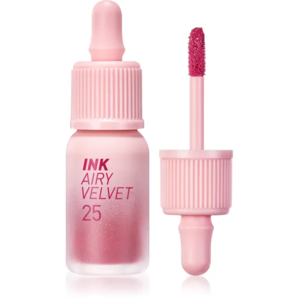 peripera peripera Ink Airy Velvet крем-червило с матиращ ефект цвят 25 Zazzy Peach 4 гр.