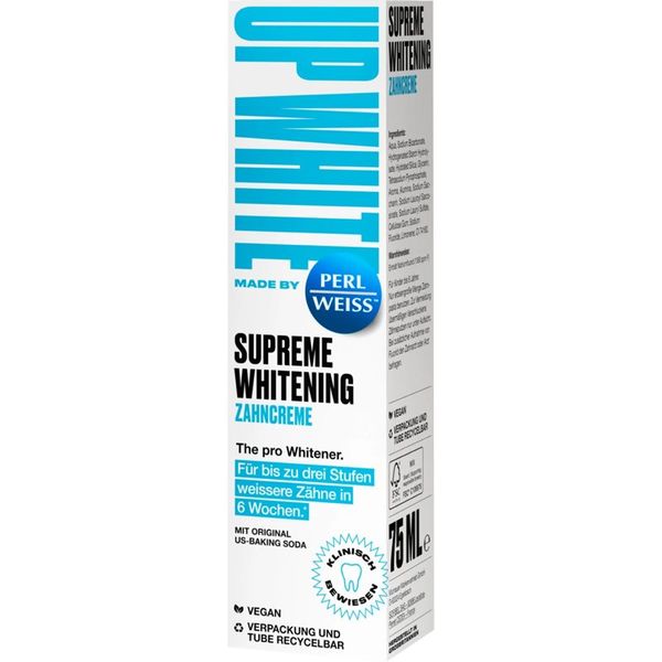 Perl Weiss Perl Weiss Up White Supreme Whitening избелваща паста за зъби 75 мл.