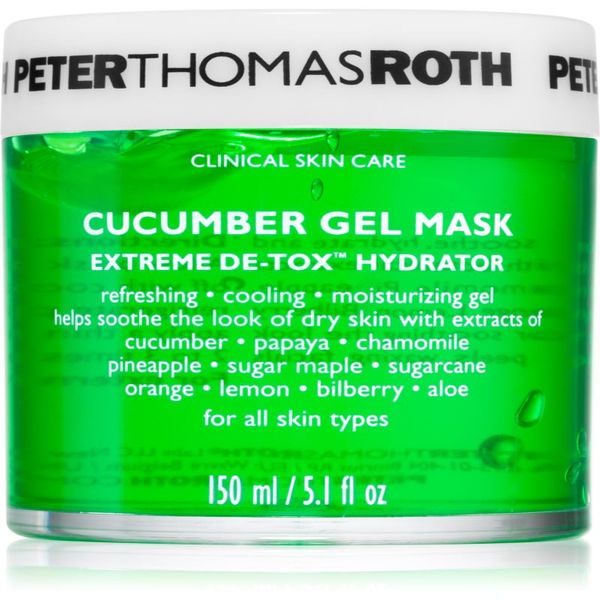 Peter Thomas Roth Peter Thomas Roth Cucumber De-Tox Gel Mask хидратираща гел маска за зоната на лицето и очите 150 мл.