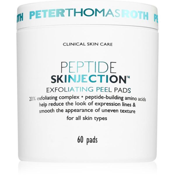 Peter Thomas Roth Peter Thomas Roth Peptide Skinjection Exfoliating Peel Pads ексфолиращи възглавнички с изглаждащ ефект 60 бр.