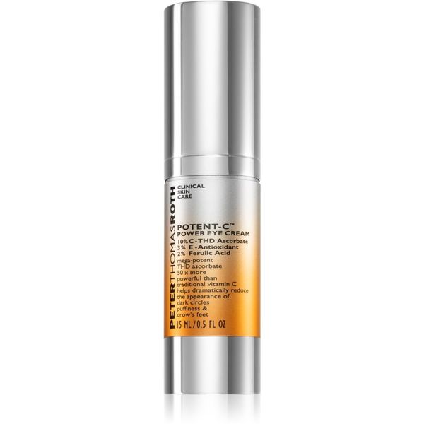 Peter Thomas Roth Peter Thomas Roth Potent-C Power Eye Cream хидратиращ крем за очи против отоци и тъмни кръгове 15 мл.