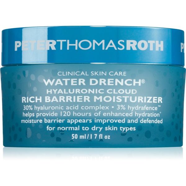 Peter Thomas Roth Peter Thomas Roth Water Drench Hyaluronic Cloud Rich Barrier Moisturizer богат хидратиращ крем възстановяващ кожната бариера 50 мл.
