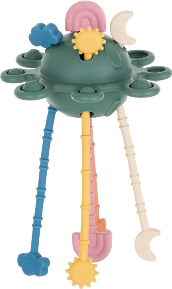 Petite&Mars Petite&Mars Crazy planet играчка за подреждане 6 m+ Misty Green 1 бр.