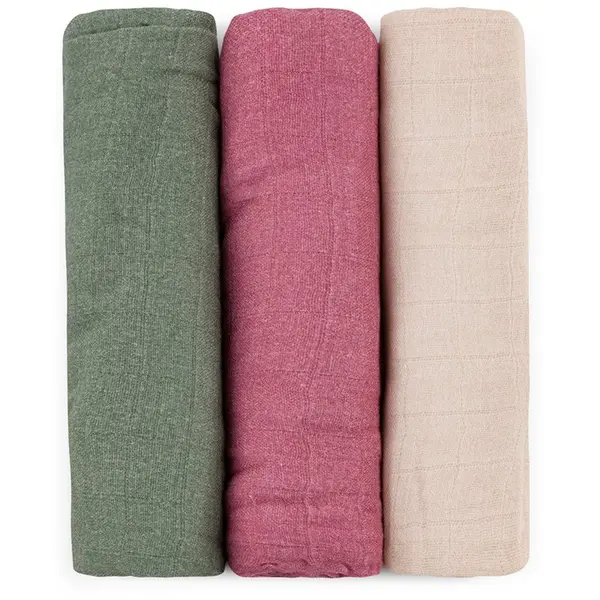 Petite&Mars Petite&Mars Moussy пелени от плат Botanic Tones 68 x 68 cm 3 бр.