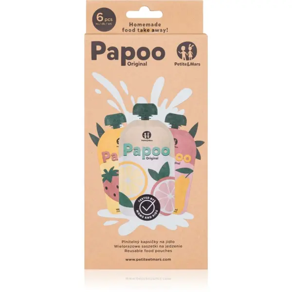 Petite&Mars Petite&Mars Papoo детски храни в пауч опаковка 6x150 мл.