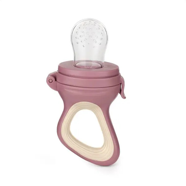 Petite&Mars Petite&Mars Silicone Food Feeder 6m+ гризалка за хранене Rose&Sand 1 бр.