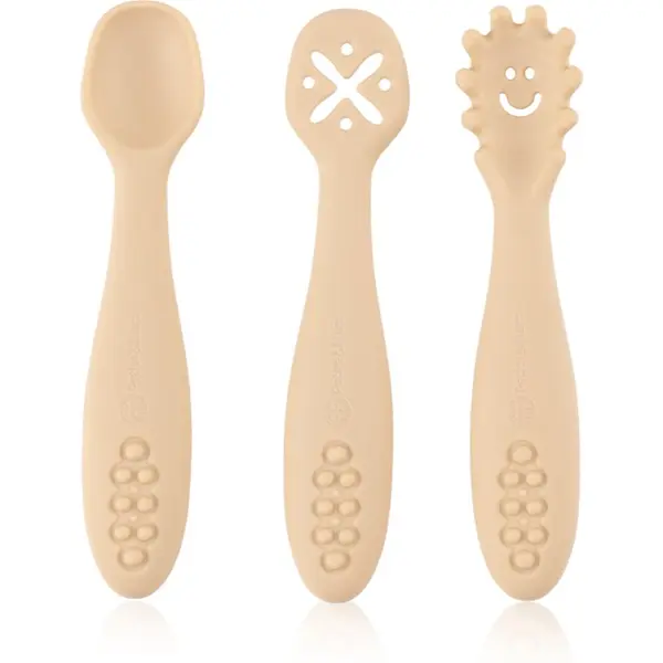 Petite&Mars Petite&Mars Take&Match 6m+ лъжичка за деца Desert Sand 3 бр.