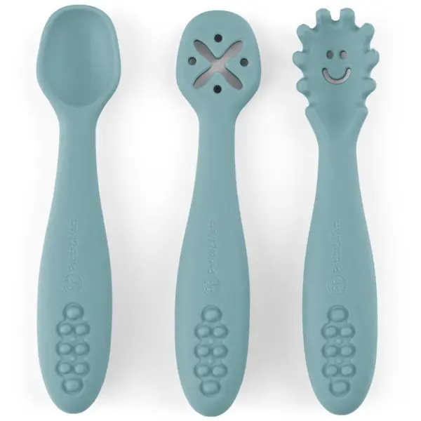 Petite&Mars Petite&Mars Take&Match 6m+ лъжичка за деца Frosted Sky 3 бр.