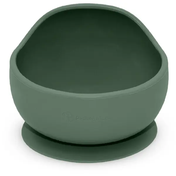 Petite&Mars Petite&Mars Take&Match Silicone Bowl купичка с вендуза Misty Green 6 m+ 360 мл.