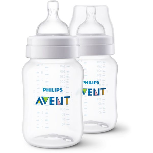 Philips Avent Philips Avent Anti-colic бебешко шише против колики 1 m+ 2x260 мл.