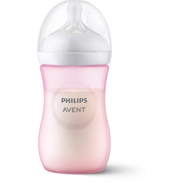 Philips Avent Philips Avent Natural Response 1 m+ бебешко шише Pink 260 мл.