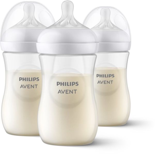 Philips Avent Philips Avent Natural Response Baby Bottle бебешко шише 1 m+ 3x260 мл.