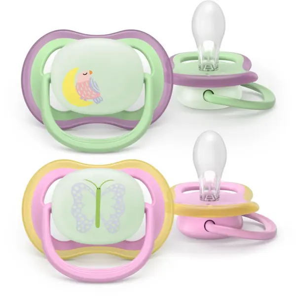 Philips Avent Philips Avent Ultra Air Day&Night SCF376/29 6-18m биберон Girl 2 бр.