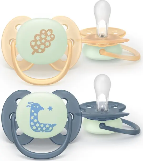 Philips Avent Philips Avent Ultrasoft Night SCF094/03 6-18m биберон Neutral 2 бр.